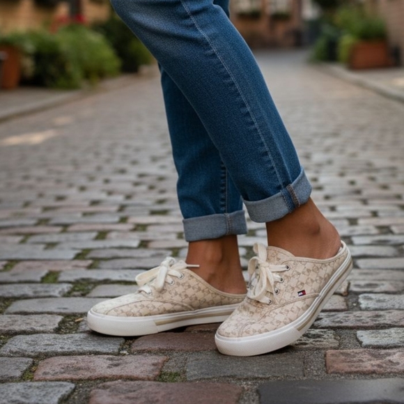 Tommy Hilfiger Shoes - Tommy Hilfiger Tan Slip-On Shoes